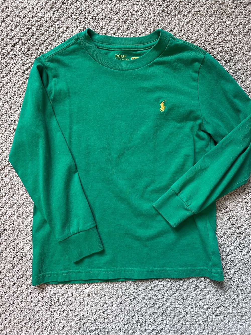 Polo by Ralph Lauren Kids Kelly Green Long Sleeve T-Shirt